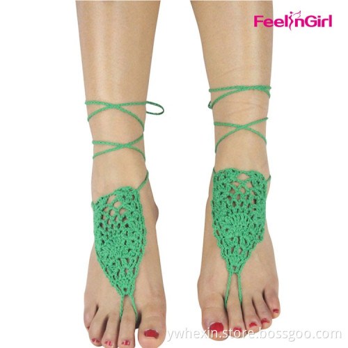 fashion wholesale floral barefoot sandals